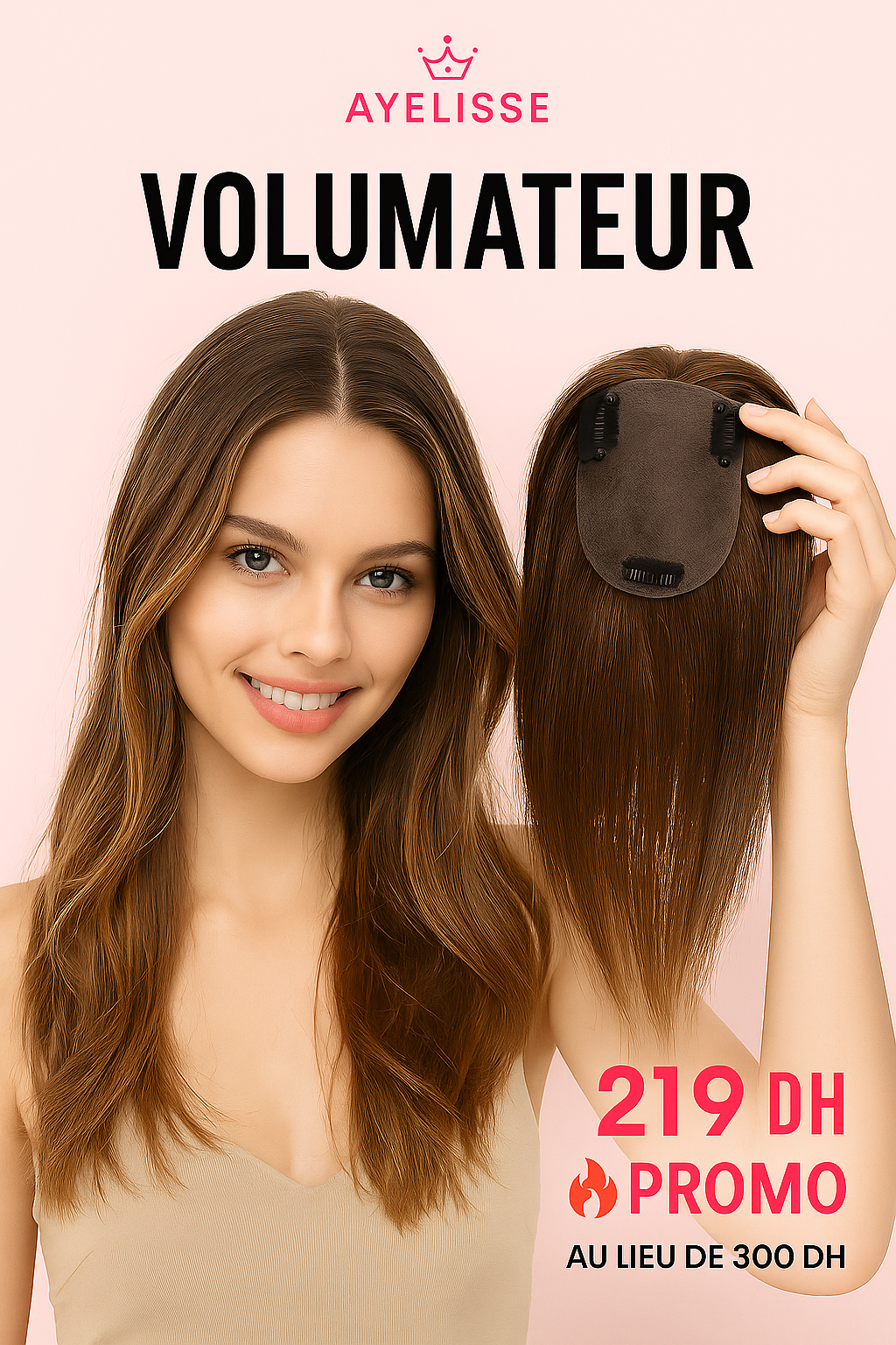 الحل الفوري لفراغات الشعر والشيب | Volumateur Ayelisse 💖 Promo 11.11 mayt3awdch 🔥